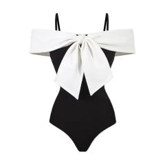 Bowknot One Piece Swimsuit