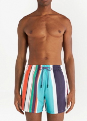 Striped swim shorts  multicolour