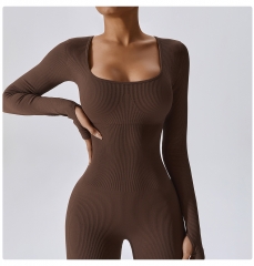 Seamless yoga suit one piece